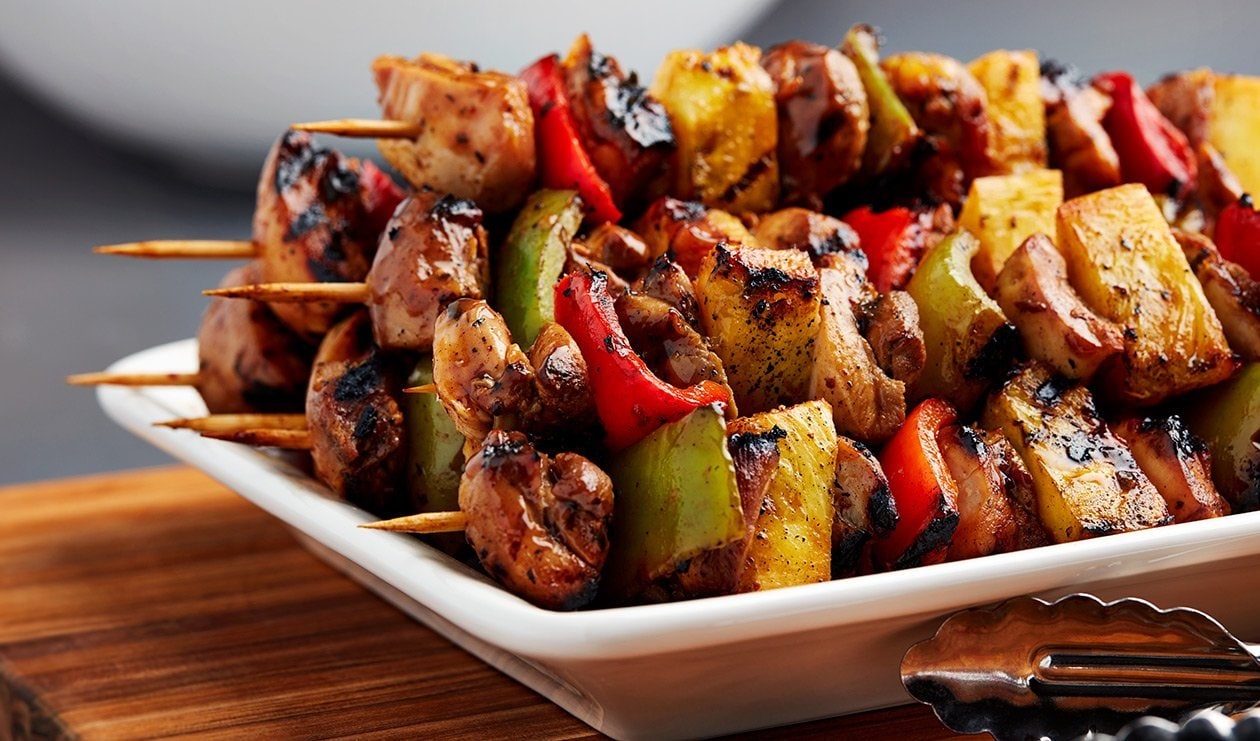 Brochetas de pollo cítricas Brochetas de pollo cítricas